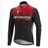 Color: Red, Size: 5XL - Long-Sleeved Cycling Suit For Men And Women Mountain Bike Team Version Tops