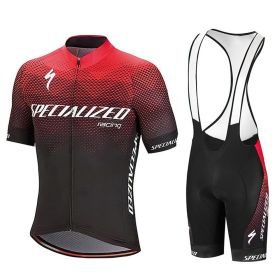 Color: Red, Size: 5XL - Long-Sleeved Cycling Suit For Men And Women Mountain Bike Team Version Tops