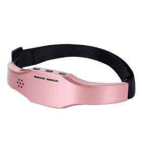 Color: Pink - Head Massager Wireless Stress Relief Brain Massage Helmet Unisex Sleep Therapy Device