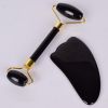 Color: Black, Model: 1 set-Style6, style:  - Jade Roll Massager Relieves Facial Tension