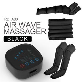 Color: Black, style: 7 Style-EU, Electrical outlet:  - Air Wave Leg Pressure Massager