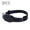 Color: Black 3pcs - Head Massager Wireless Stress Relief Brain Massage Helmet Unisex Sleep Therapy Device
