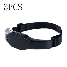 Color: Black 3pcs - Head Massager Wireless Stress Relief Brain Massage Helmet Unisex Sleep Therapy Device