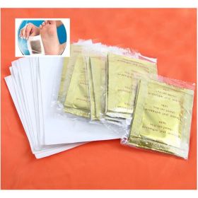 quantity: Q10pcs - Gold Foil Wormwood Korean Bamboo Vinegar Delivery Tape Foot Sticker