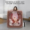 Portable Personal Steam Sauna Spa with Steamer Chair-Coffee - Color: Coffee