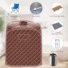 Portable Personal Steam Sauna Spa with Steamer Chair-Coffee - Color: Coffee