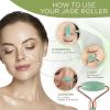Gua Sha Board 2PCS Massage Stone for Facial Body Skincare Roller Scraping Massager Natural Resin Facial Lifting Scraper Neck Anti Wrinkle Massager Too