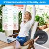 Lumbar Support Pillow For Office Chair Car Seat Home Dining Chair Soft Memory Foam Back Support Cushion With Vibration Washable Cover Elastic Strap Ba