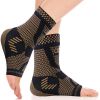 COPPER Ankle Brace Socks for Sprained Ankle Compression Sleeve - Plantar Fasciitis Relief Brace, Foot Support for Women & Men - Tendonitis & Arthritis