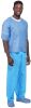 Blue Disposable Scrub Pants, X-Large Pack of 10 Polypropylene 35 GSM Disposable Pants Medical with Waist Ties. Breathable Disposable Scrubs for Women