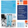 Blue Disposable Scrub Pants, X-Large Pack of 10 Polypropylene 35 GSM Disposable Pants Medical with Waist Ties. Breathable Disposable Scrubs for Women
