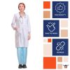 Blue Disposable Scrub Pants, X-Large Pack of 10 Polypropylene 35 GSM Disposable Pants Medical with Waist Ties. Breathable Disposable Scrubs for Women