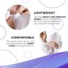 Disposable Lab Coat XL. 35 GSM PP White Disposable Lab Coats for Adults. 5 Pack Knee-length Lab Coat with Long Sleeves, Elastic Wrists, Loop Fasteners