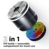 Large Supplement Organizer Bottle Pill Dispenser 2 in 1 Big Vitamin Holder and Portable Magnetic Pill Box with 7 Compartments Medication Storage Conta