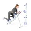 Ab Machine with LCD Monitor and 4 Adjustable Heights-Purple - Color: Purple