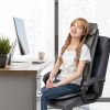 Massage Chair Pad with Heat and Vibration-Black - Color: Black