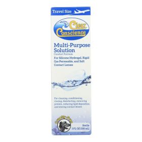 Clear Conscience Multi Purpose Contact Lens Solution - Travel Size - 3 Oz.