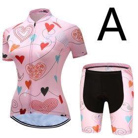 style: A, Size: M - Children's Jersey, Girl Suit, Summer, Sports, Jersey, Mountain Bike, Bicycle Clothing Kit