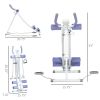 Soozier Foldable Ab Machine, Ab Workout Equipment with Adjustable Angles and Resistance Bands for Core and Stomach Exercise